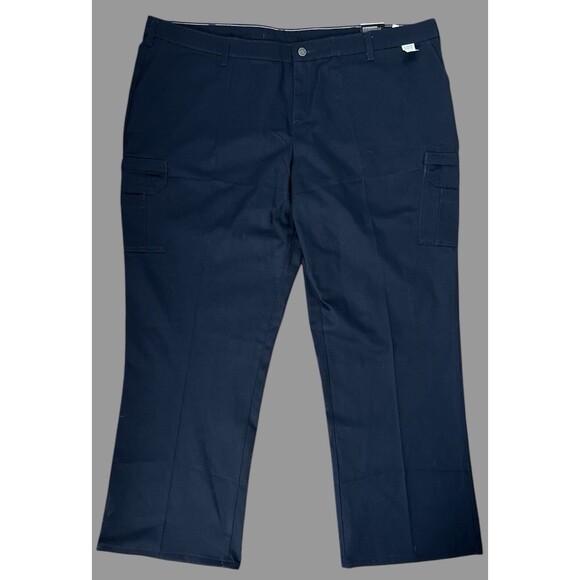 Dickies Work Pants 46x32 Blue Cargo Straight Fit Industrial Uniform NWT - Picture 1 of 10